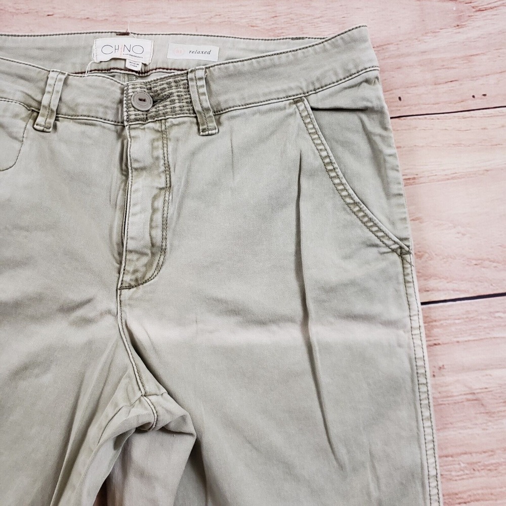 Anthropologie Pants Womens‎ 31 Beige Chino Relaxed Straight Casual Ladies 31x27 - Picture 4 of 12
